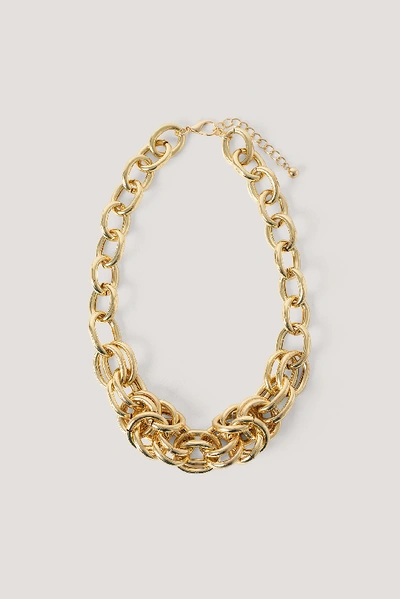 Shop Na-kd Oversize Chunky Chain Necklace - Gold