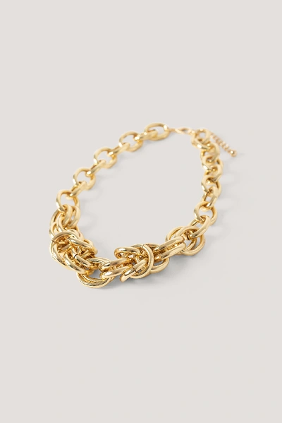 Shop Na-kd Oversize Chunky Chain Necklace - Gold