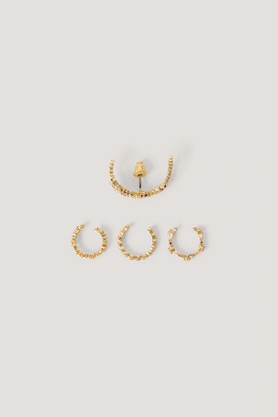 Shop Na-kd Colorful Cuff Earring Set - Gold