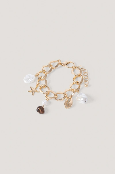 Shop Na-kd Chunky Pendant Anklet - Gold