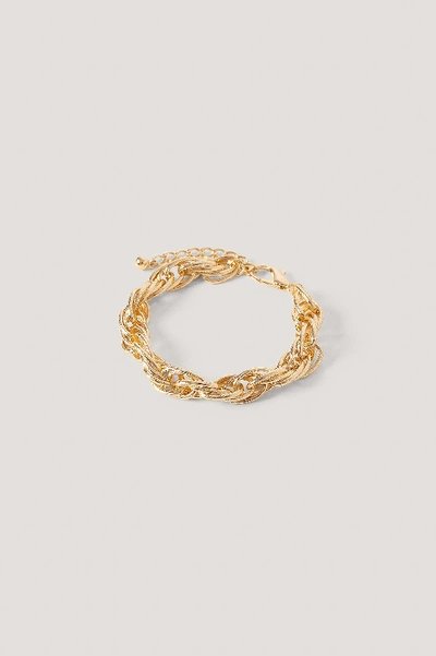 Shop Na-kd Chunky Rope Chain Anklet - Gold