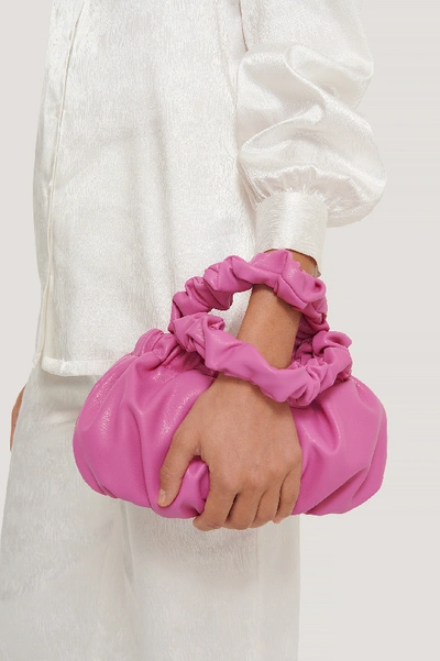 Shop Misslisibell X Na-kd Wrinkle Bag - Pink In Strong Pink