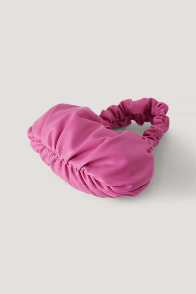 Shop Misslisibell X Na-kd Wrinkle Bag - Pink In Strong Pink