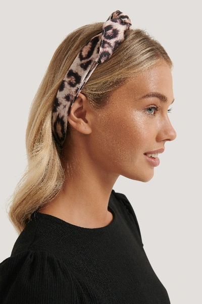 Shop Na-kd Blurry Leopard Head Scarf - Multicolor