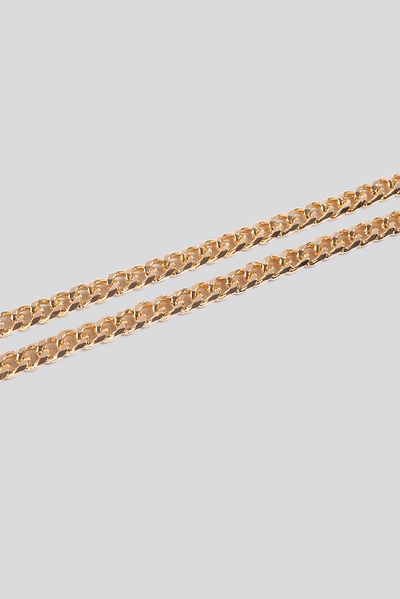 Shop Na-kd Chunky Chain Necklace And Bracelet - Gold