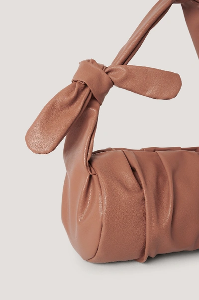 Shop Na-kd Draped Knot Strap Bag - Copper In Rosewood
