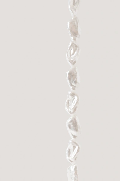 Shop Na-kd Rhombus Pearl Necklace - White