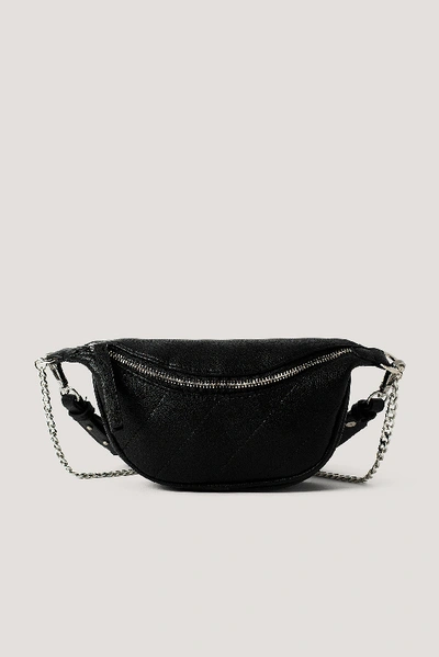 Shop Na-kd Quilted Metal Detailed Crossbody Bag - Black