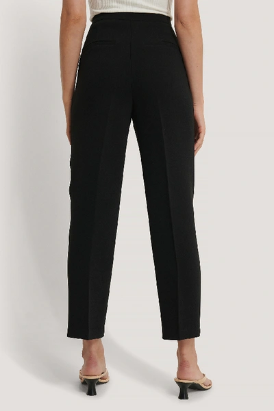 Shop Na-kd Classic Cropped Darted Suit Pants - Black