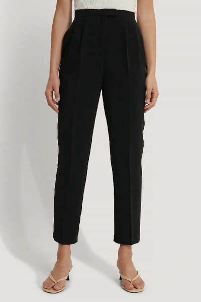 Shop Na-kd Classic Cropped Darted Suit Pants - Black