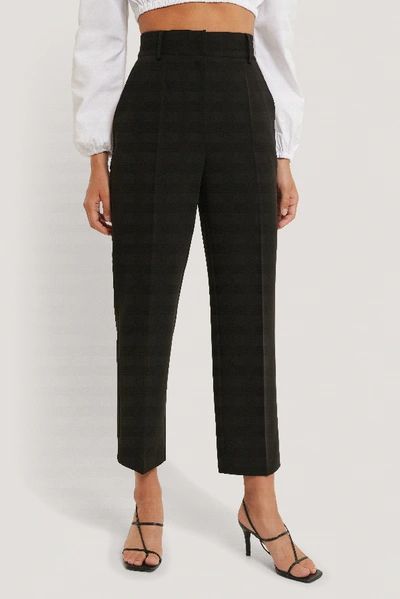 Shop Na-kd Reborn High Rise Cropped Suit Pants - Black