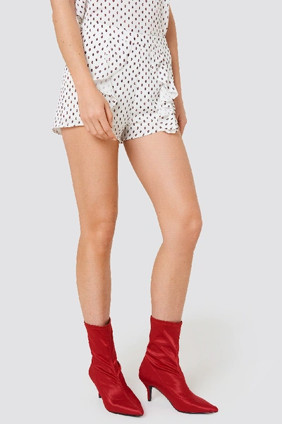 Shop Rut & Circle Ferry Frill Shorts - Multicolor In Red/white