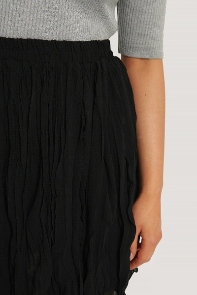 Shop Na-kd Classic Creased Mini Skirt - Black