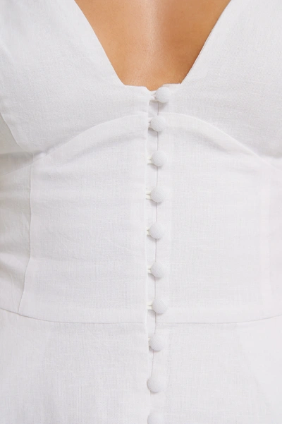 Shop Chloé Button Up Mini Dress - White