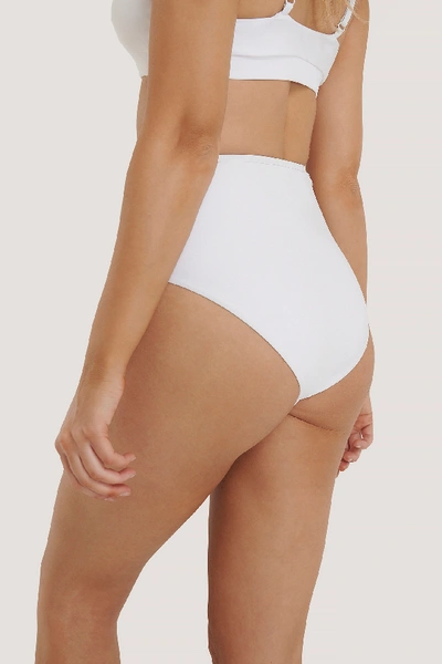 Shop Na-kd Highwaist Slim Bikini Panty White