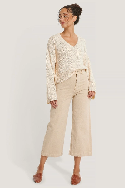 Mango Carlota Jeans - Beige | ModeSens