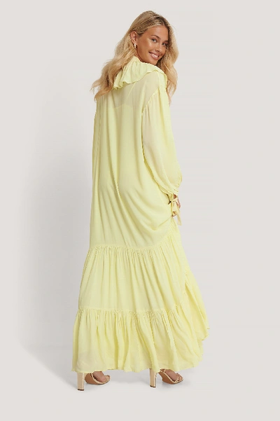Shop Mango Blancu Dress - Yellow
