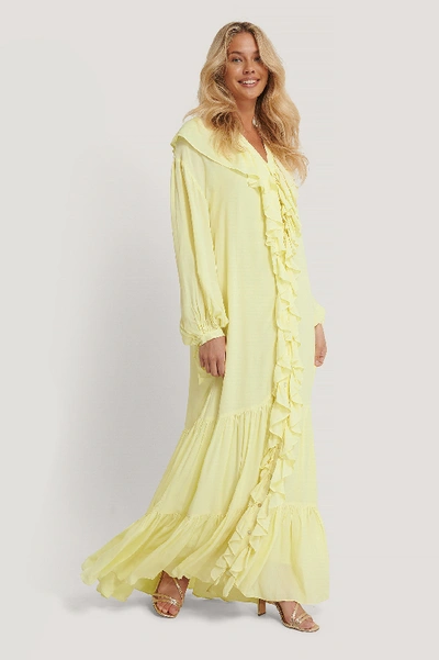 Shop Mango Blancu Dress - Yellow