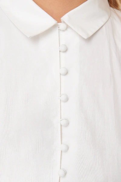 Shop Na-kd Lace Detail Cotton Dress - White