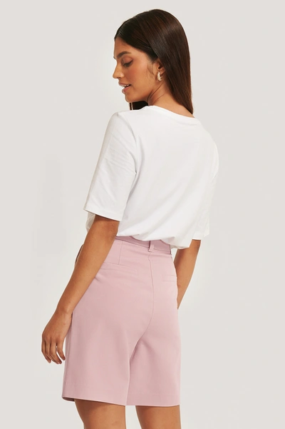 Shop Jldrae X Na-kd Loose Fit Suit Shorts Pink In Blush