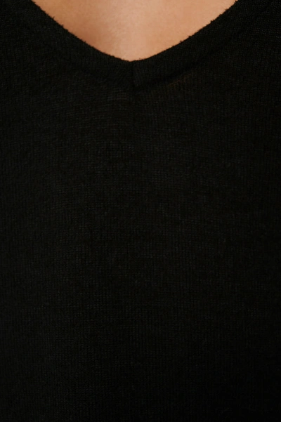 Shop Na-kd Lounge V-neck Knitted Sweater - Black