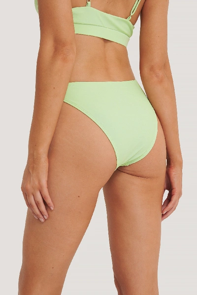 Shop Na-kd V-shape Front Bikini Bottom Green