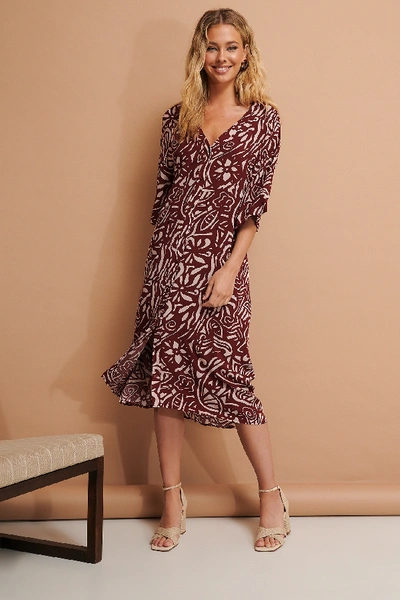 Shop Na-kd Caftan - Red In 28q Nude