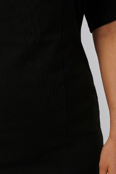 Shop Na-kd Fitted T-shirt Dress - Black