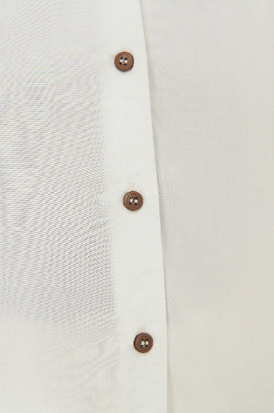 Shop Na-kd Reborn Contrast Button Shirt - White In Ecru