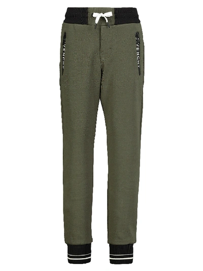 Shop Givenchy Kids Sweatpants For Boys In Green