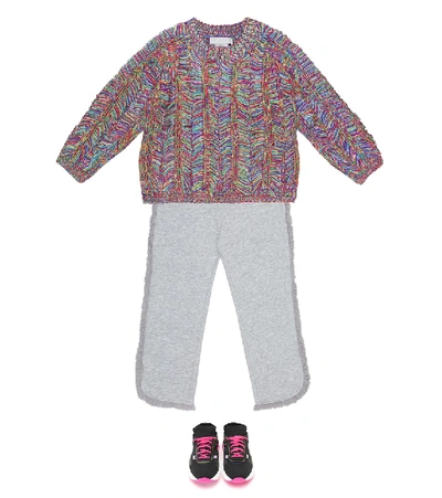 Shop Stella Mccartney Fringed Sweater In Multicoloured
