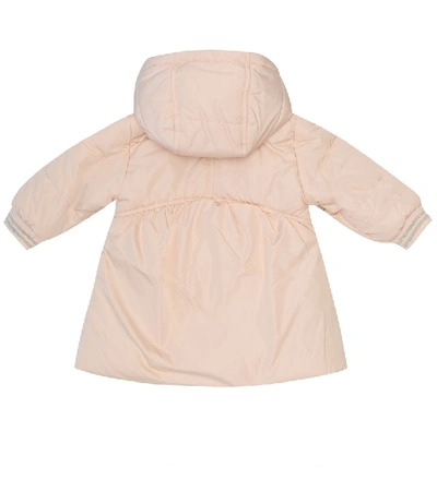 Shop Chloé Baby Padded Coat In Pink