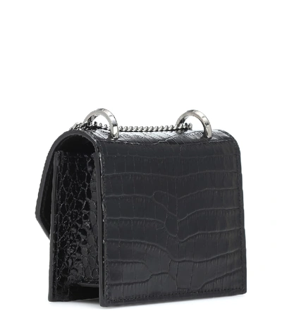 Shop Jimmy Choo Paris Mini Leather Crossbody Bag In Black