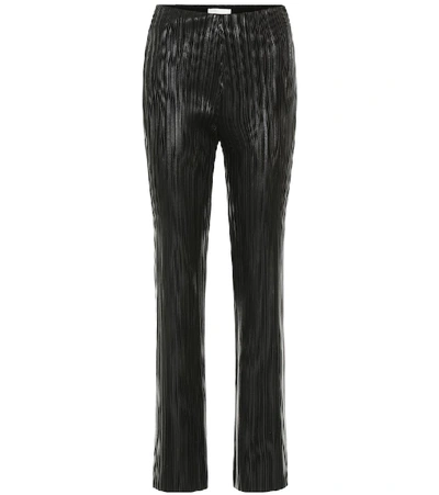 Shop Nanushka Char High-rise Faux Leather Pants In Black