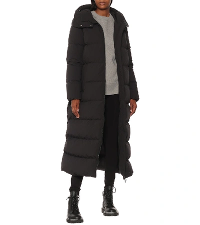 Shop Moncler Goelo Down Coat In Black