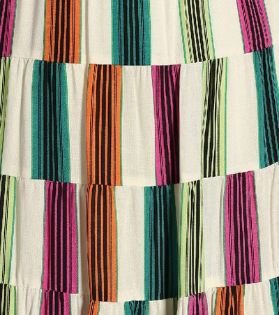 Shop Diane Von Furstenberg Zadie Voile Midi Dress In Multicoloured