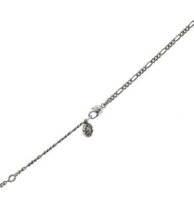 Shop Alexander Mcqueen Heart Necklace In Silver