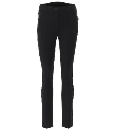 Shop Moncler High-rise Slim Fit Pants In Black