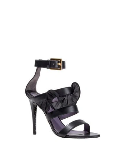 Shop Emanuel Ungaro Sandals In Black