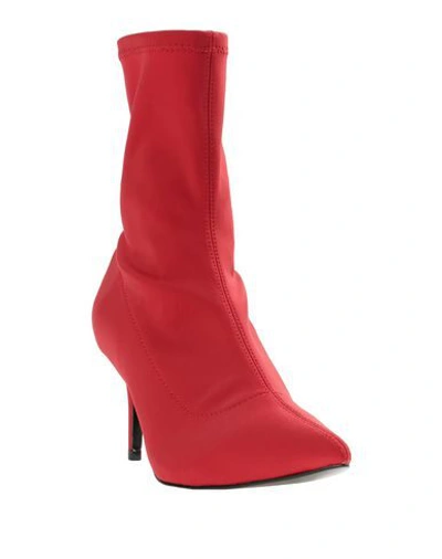 Shop Naked Wolfe Ankle Boots In Red