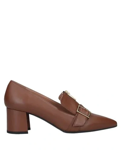 Shop Noa Loafers In Tan
