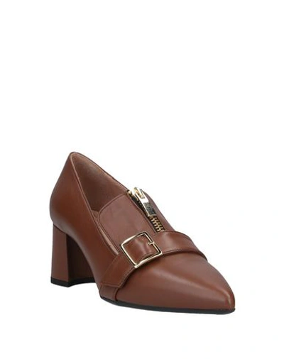 Shop Noa Loafers In Tan