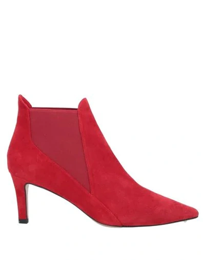 Shop Pura López Ankle Boot In Red