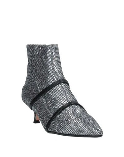 Shop Anna F Ankle Boots In Silver