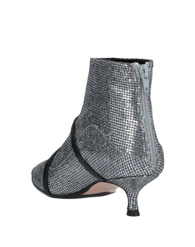 Shop Anna F. Ankle Boots In Silver