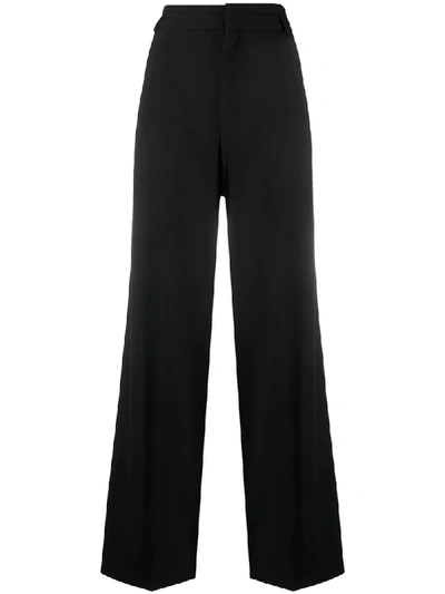 Shop Chloé Tailored Palazzo Pants In Black