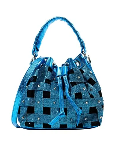 Shop Salar Handbags In Blue