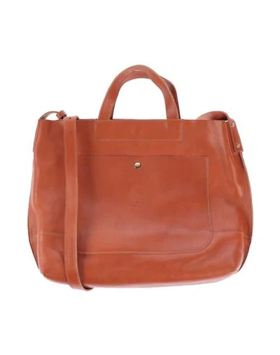 Shop Il Bisonte Handbag In Tan