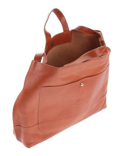 Shop Il Bisonte Handbag In Tan