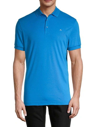 Shop J. Lindeberg Stan Regular-fit Polo In Tomato Red